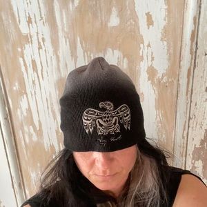 Black and Grey pre loved winter hat.